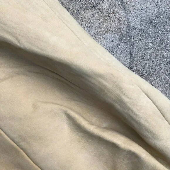 MICHAEL HOBAN Women's Vintage 90s SMALL North Beach Leather Tan Tank Top Shirt - Picture 3 of 7